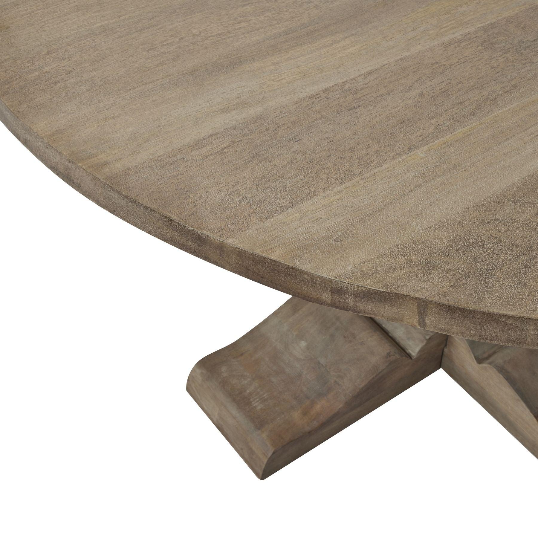 Copgrove Collection Round Pedestal Dining Table - Eudemonia Home Goods