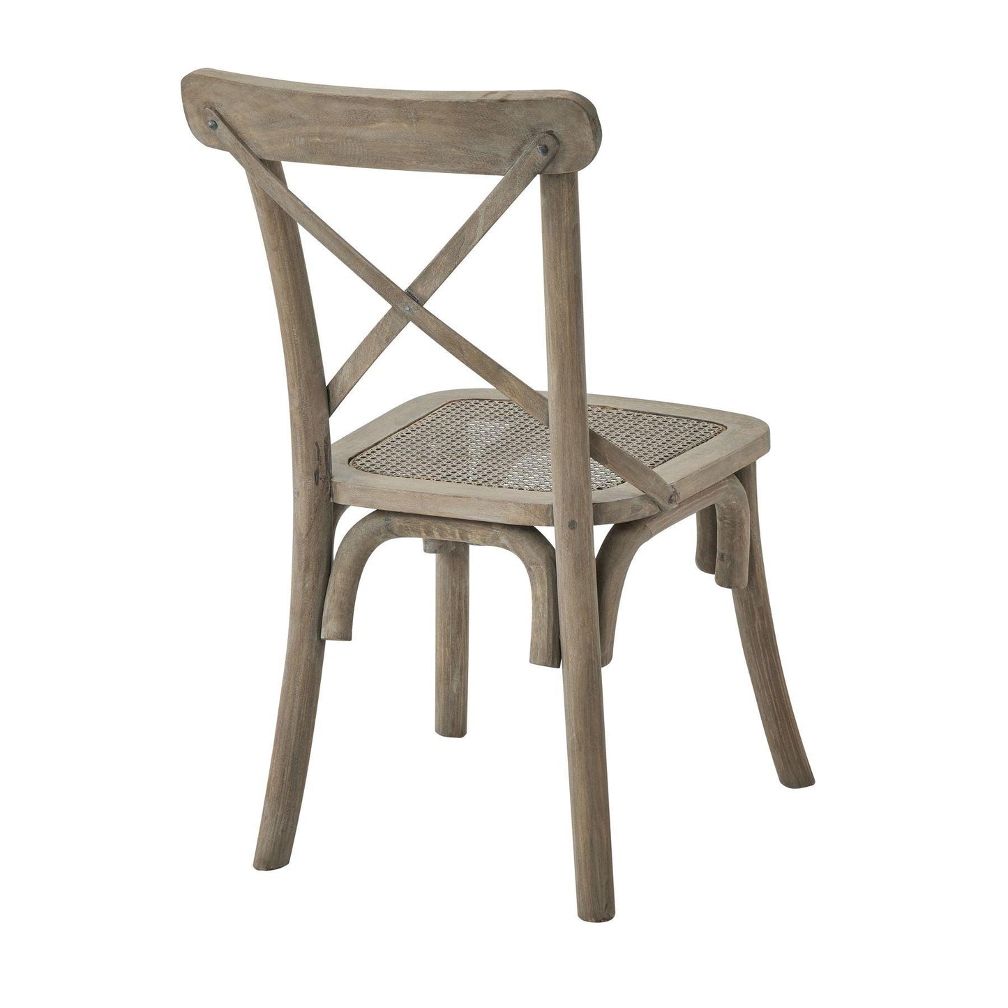 Copgrove Collection Cross Back Chair With Rush Seat - Eudemonia Home Goods