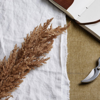 Taupe Faux Dried Pampas Grass Stem - Eudemonia Home Goods