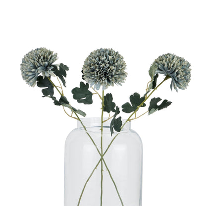 Pale Green Blue Chrysanthemum - Eudemonia Home Goods