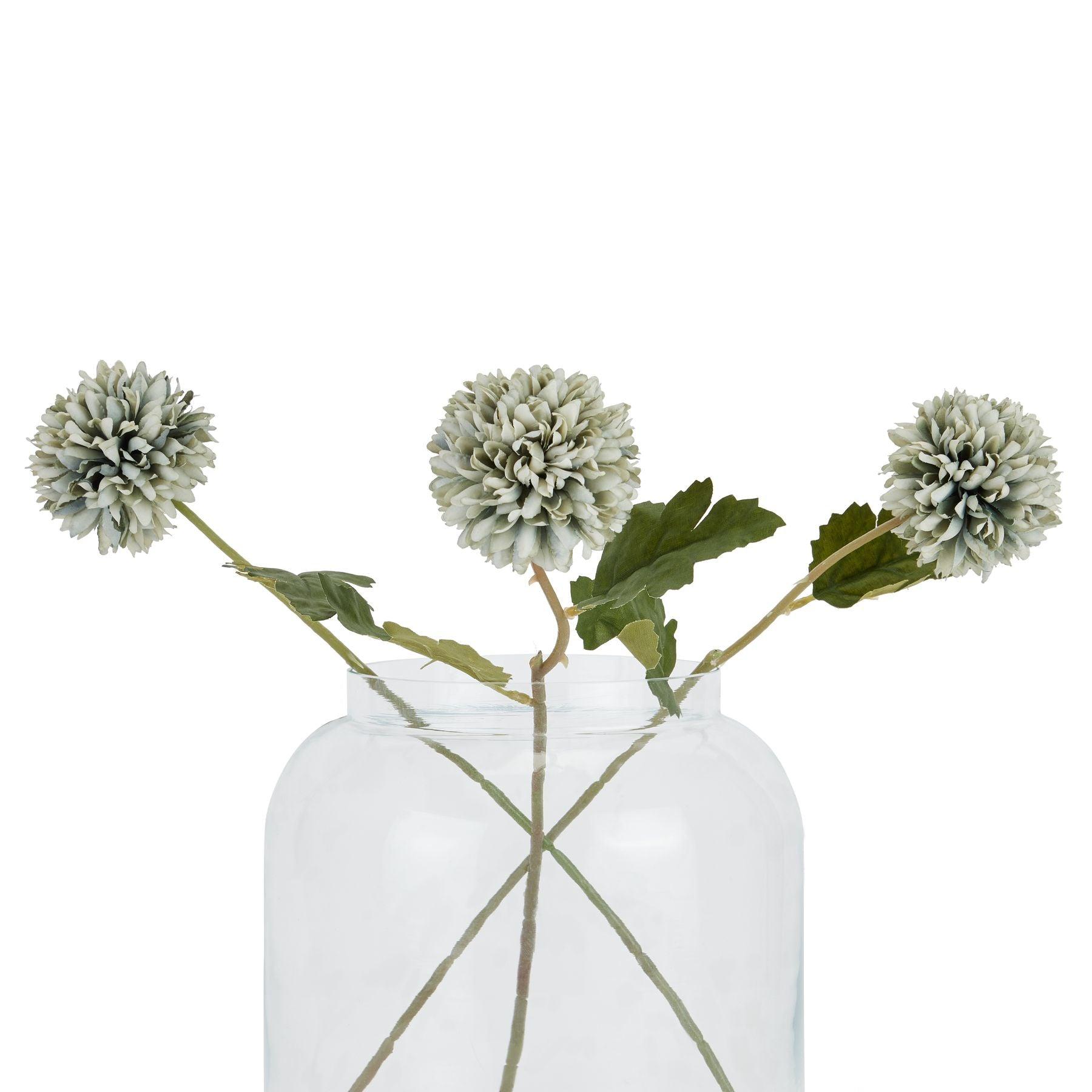 Pale Green Blue Short Chrysanthemum - Eudemonia Home Goods