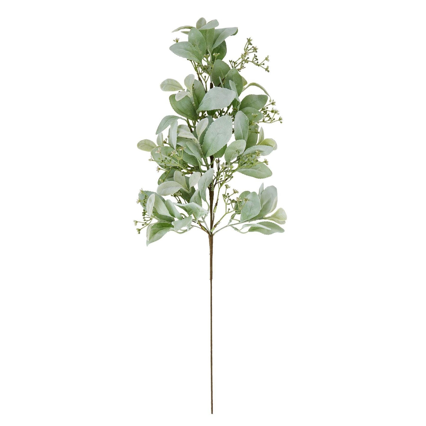 Large Winter Sprig With Lambs Ear And Wax Flower - Eudemonia Home Goods