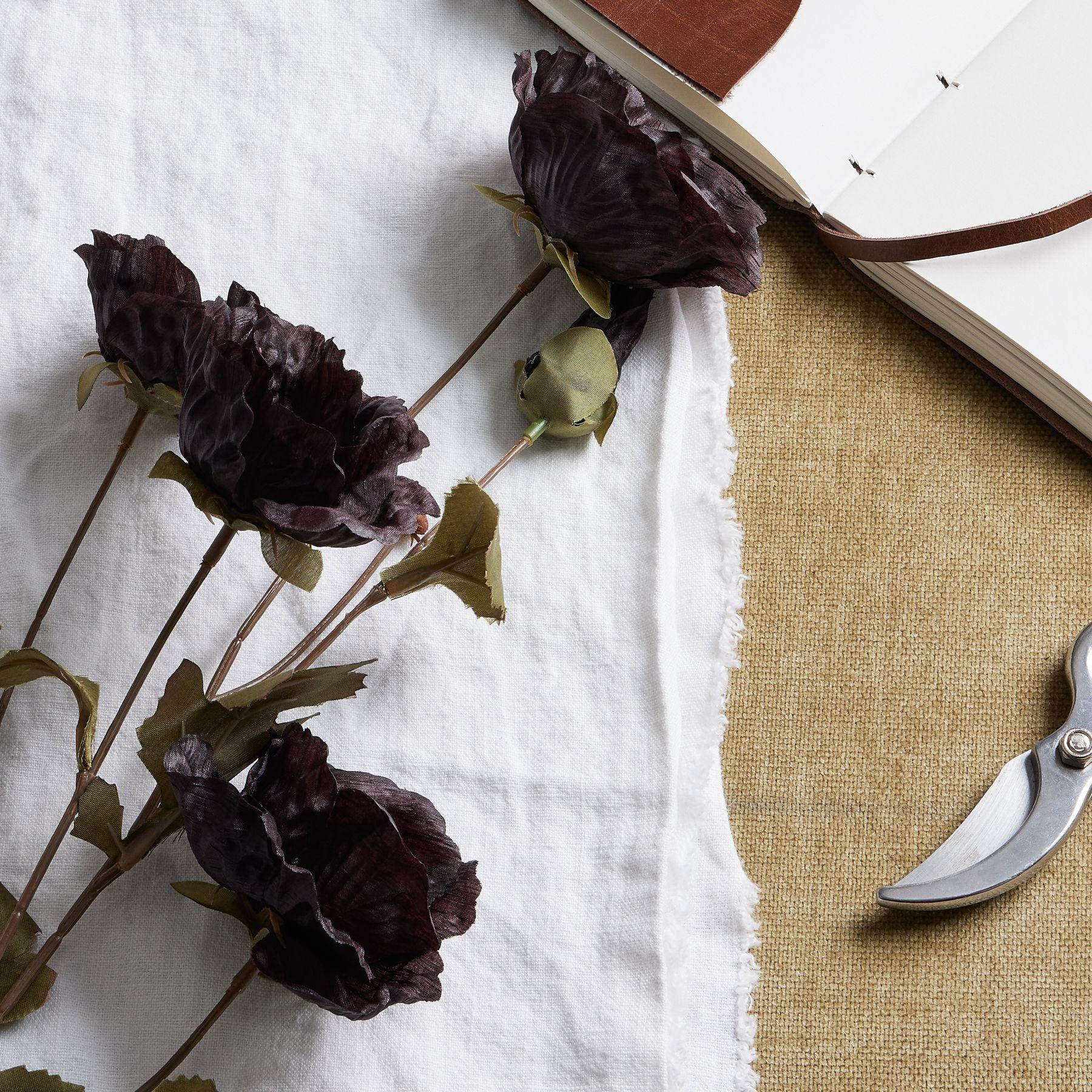 Tall Black Poppy Stem - Eudemonia Home Goods