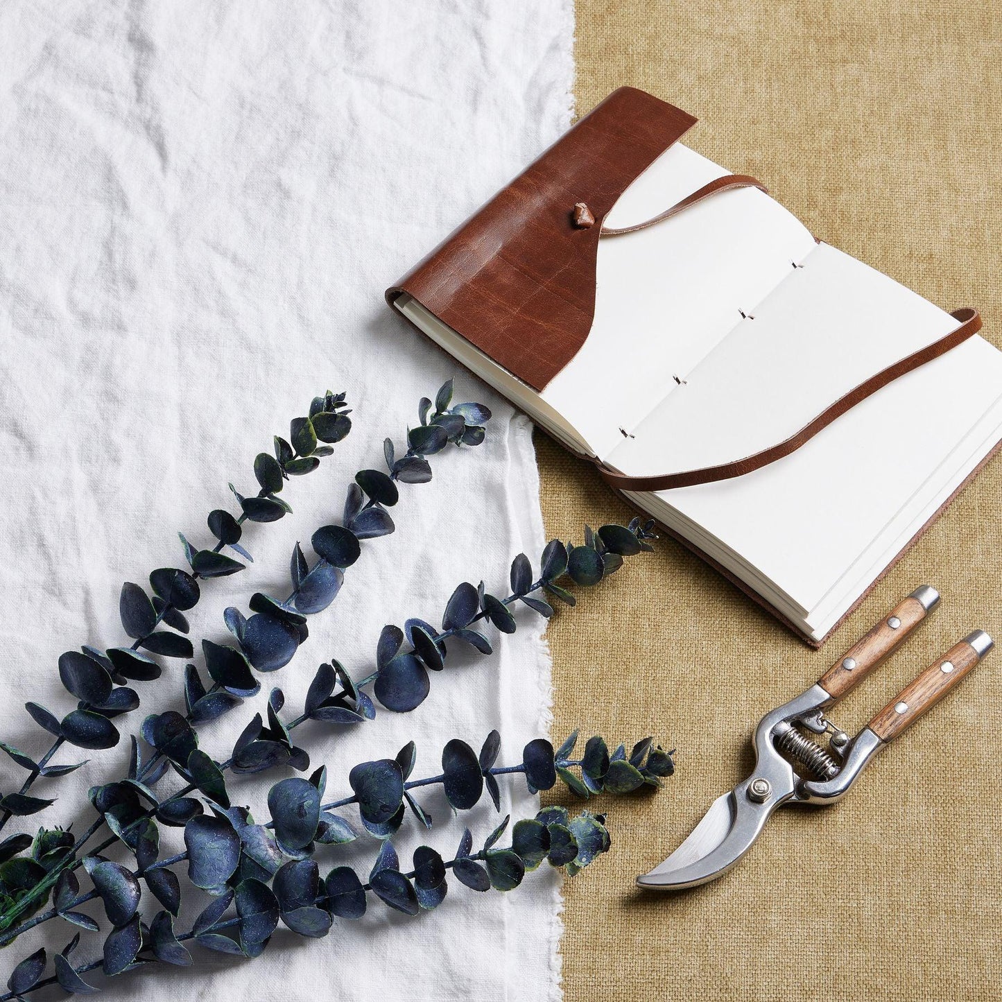 Large Blue Eucalyptus Stem - Eudemonia Home Goods