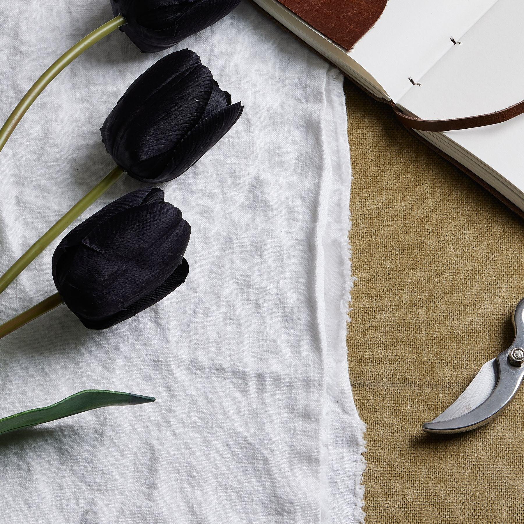 Tall Black Triple Tulip Stem - Eudemonia Home Goods