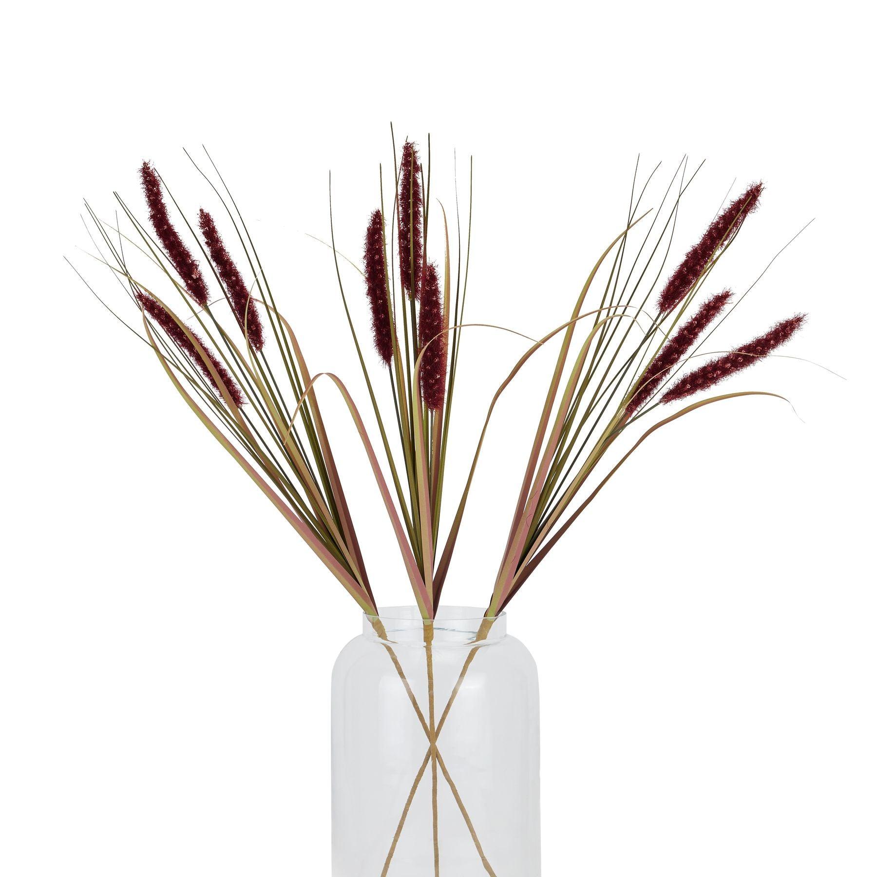 Ruby Triple Grass Stem - Eudemonia Home Goods