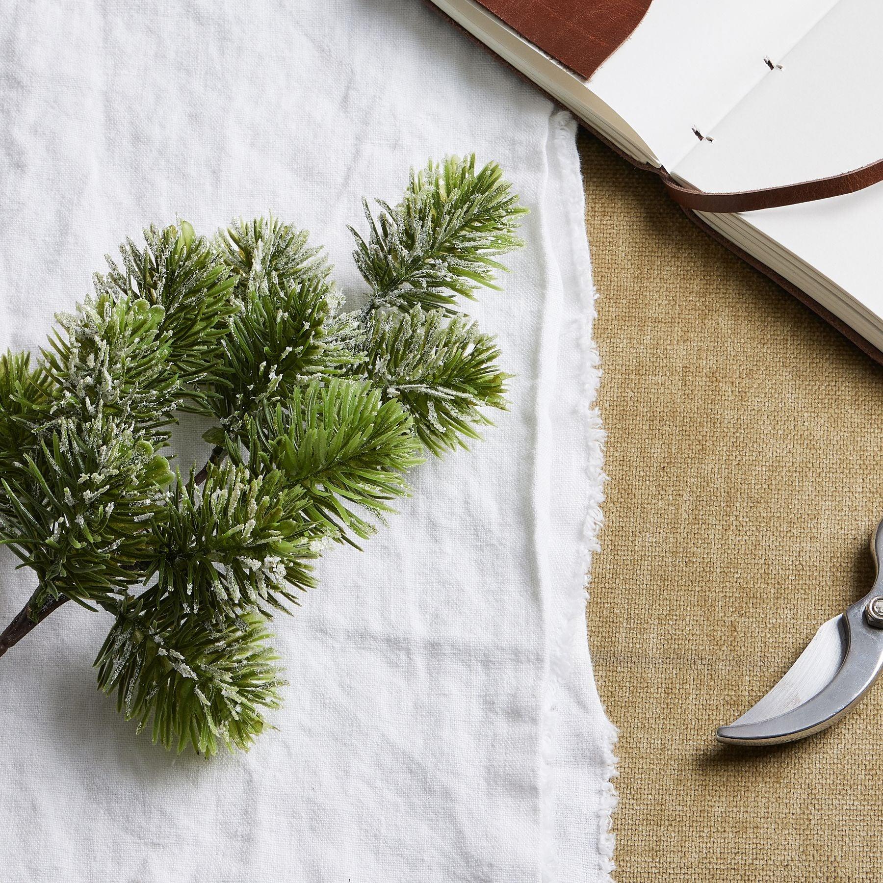 Frosted Pine Single Stem - Eudemonia Home Goods