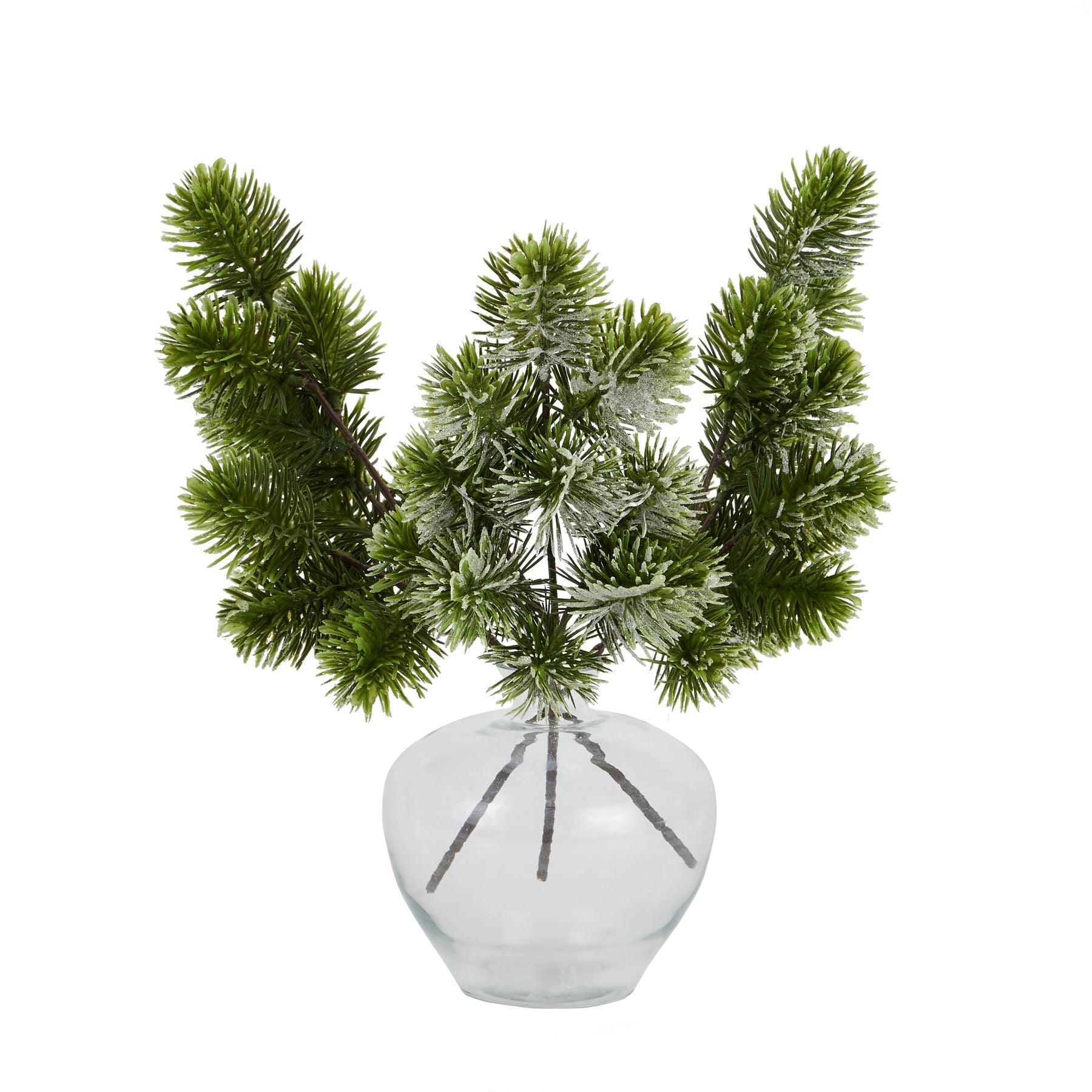 Frosted Pine Single Stem - Eudemonia Home Goods