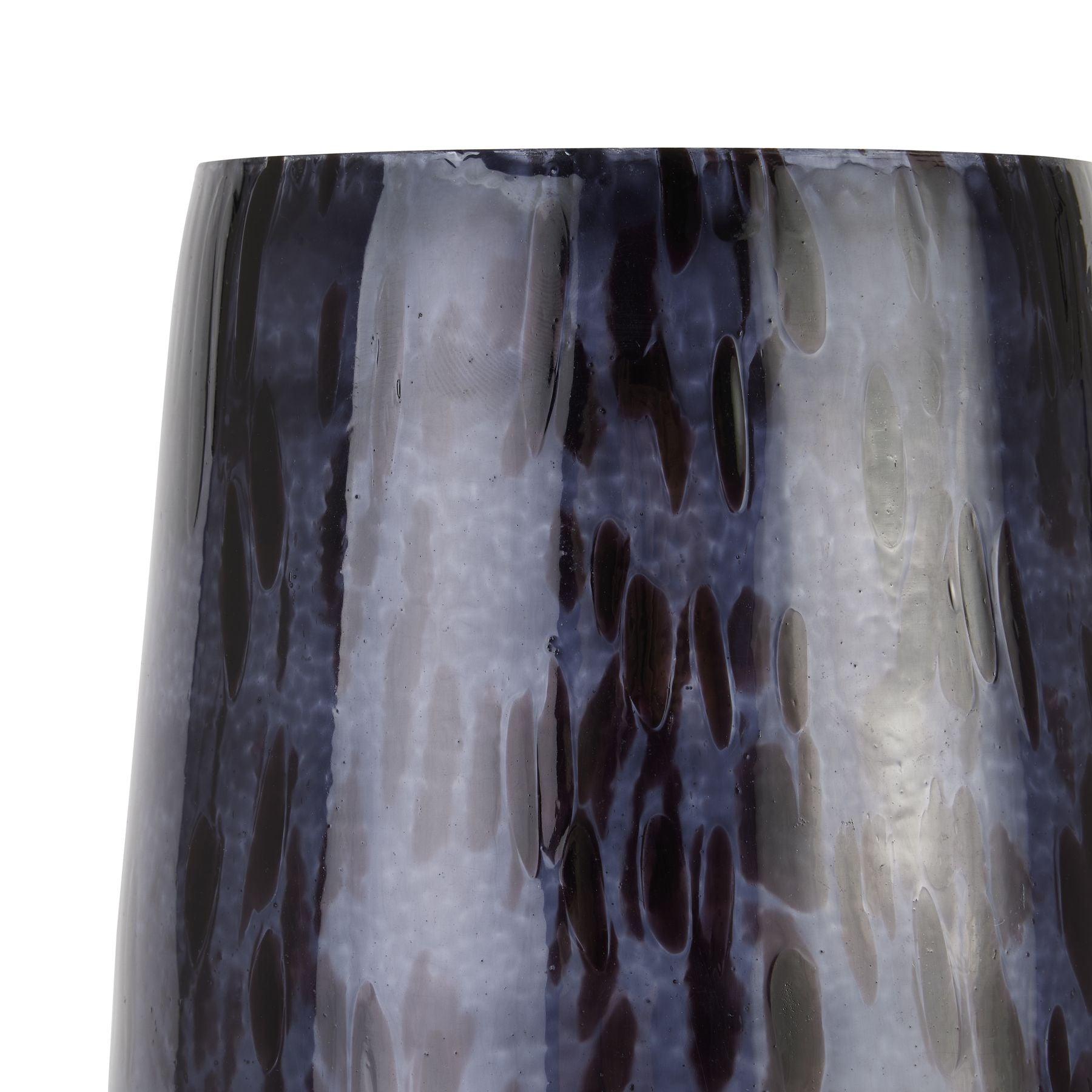 Black Dapple Tapered Vase - Eudemonia Home Goods