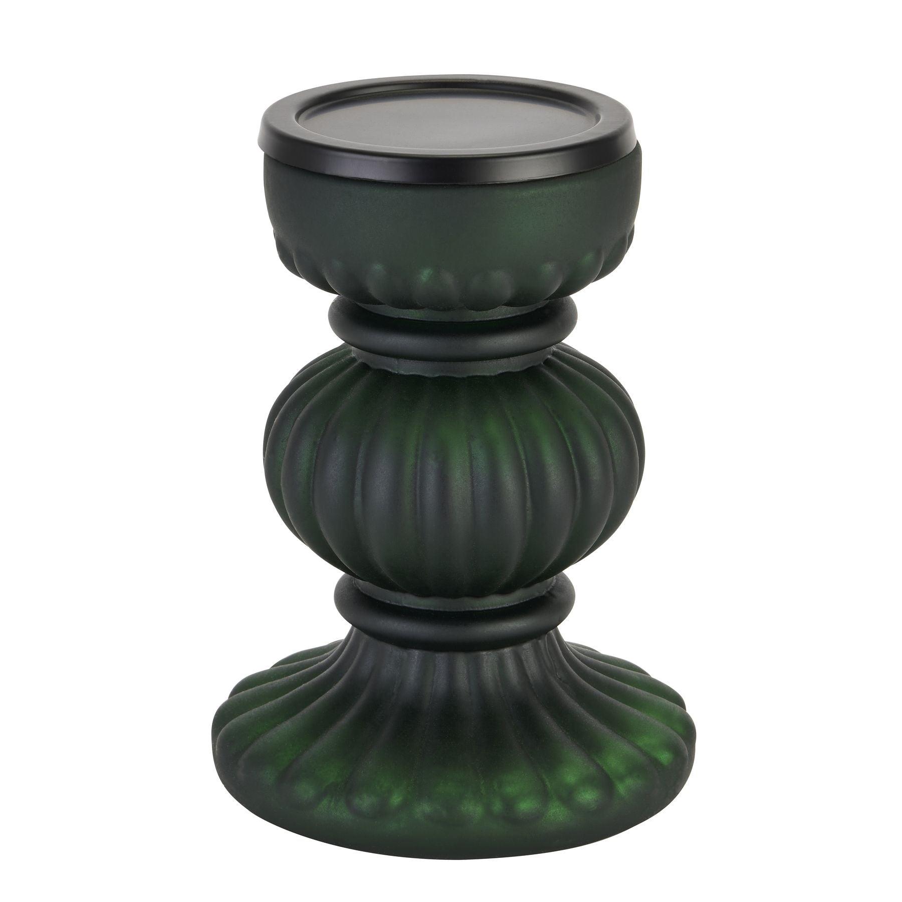 Forest Green Bonbon Medium Candle Holder - Eudemonia Home Goods