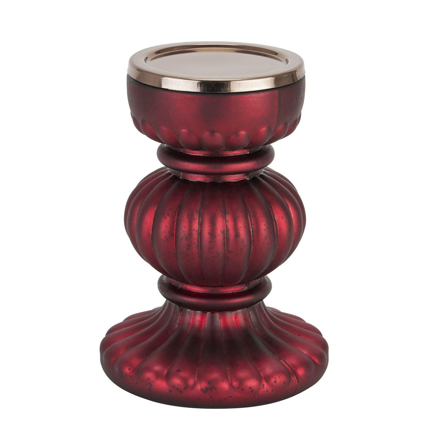 Ruby Red Bonbon Large Candle Holder - Eudemonia Home Goods