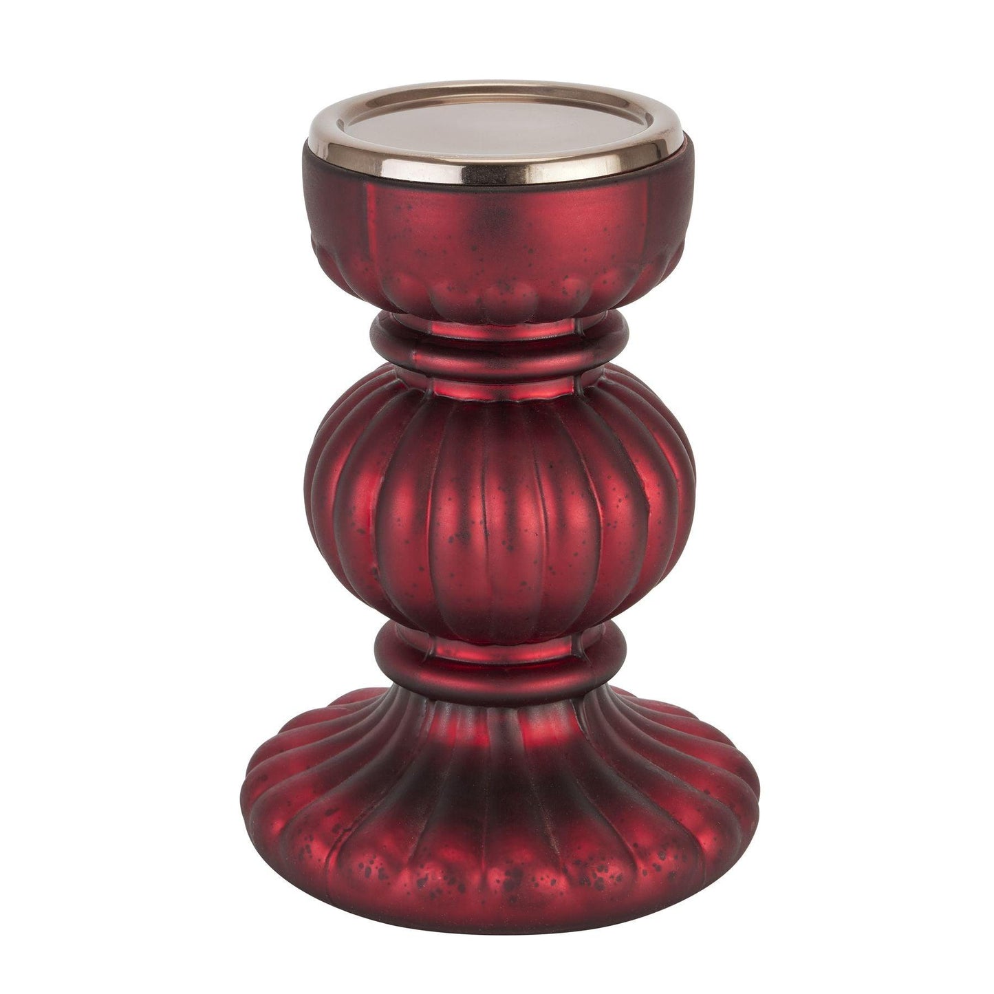 Ruby Red Bonbon Medium Candle Holder - Eudemonia Home Goods