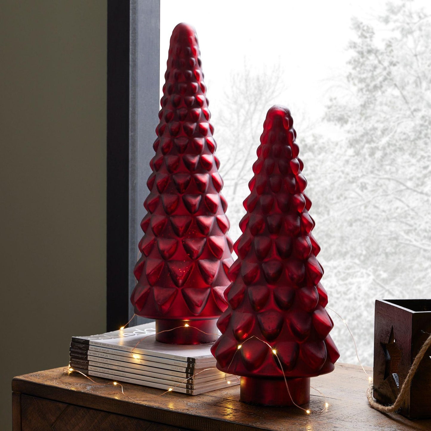 Noel Collection Ruby Red Decorative Tree - Eudemonia Home Goods