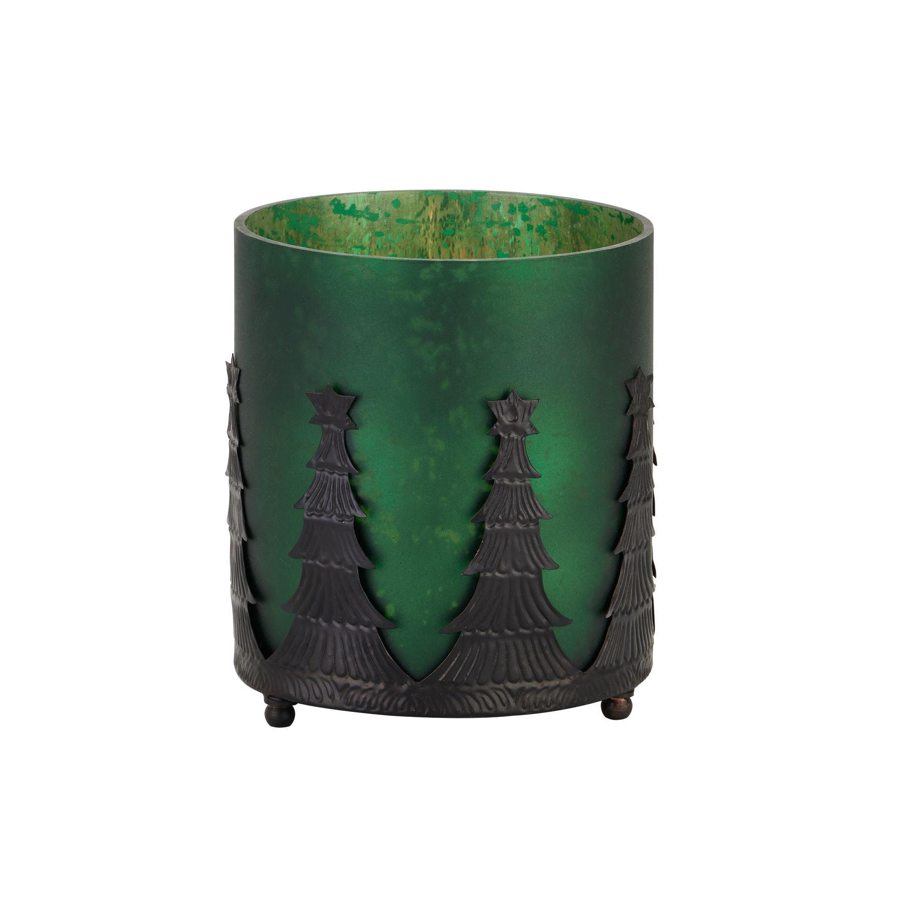 The Noel Collection Forest Green Tree Candle Holder - Eudemonia Home Goods