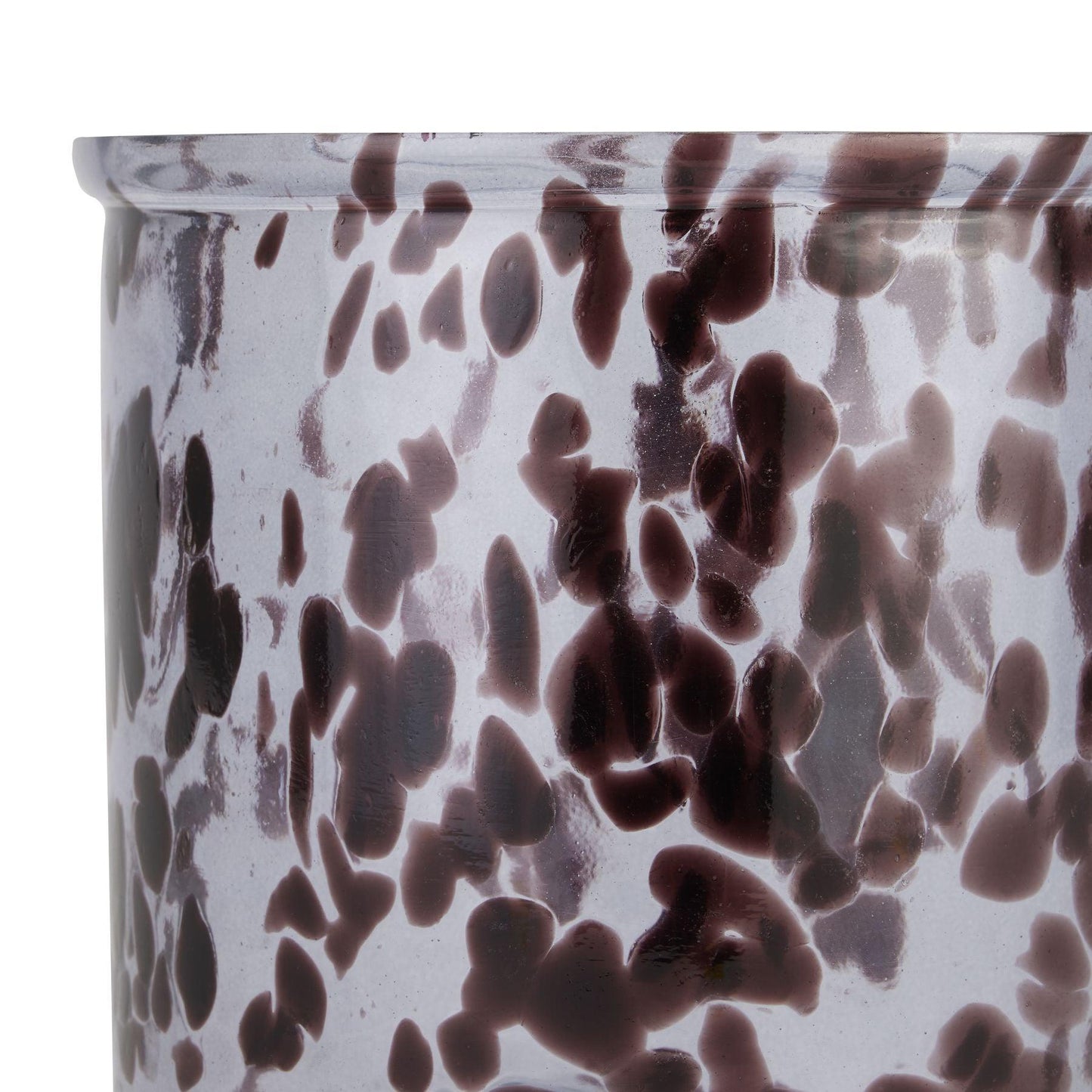 Black Dapple Large Candle Holder - Eudemonia Home Goods