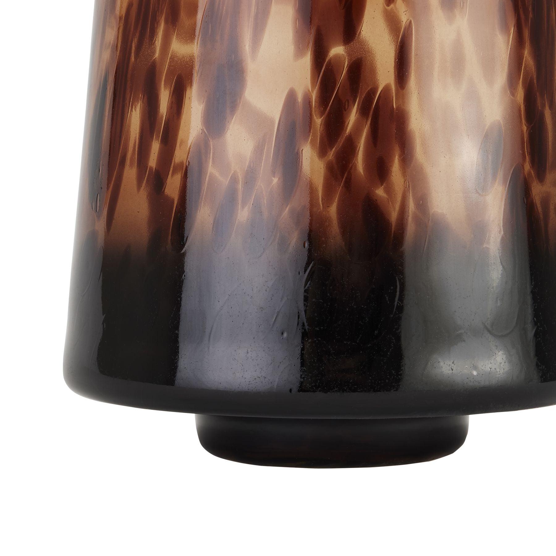 Amber Dapple Tall Tapered Vase - Eudemonia Home Goods