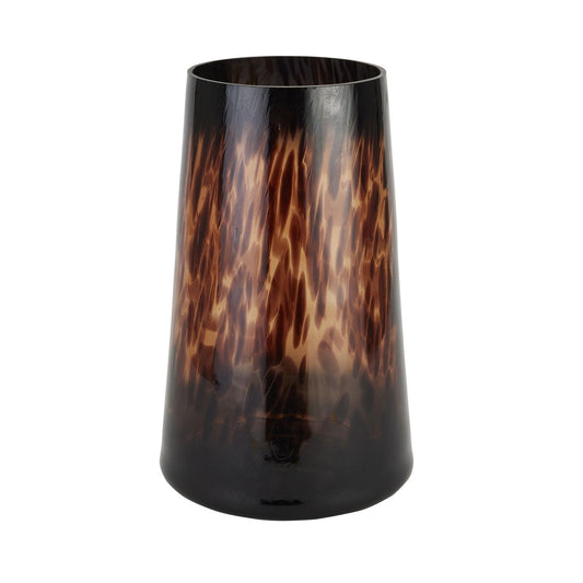 Amber Dapple Tall Tapered Vase - Eudemonia Home Goods