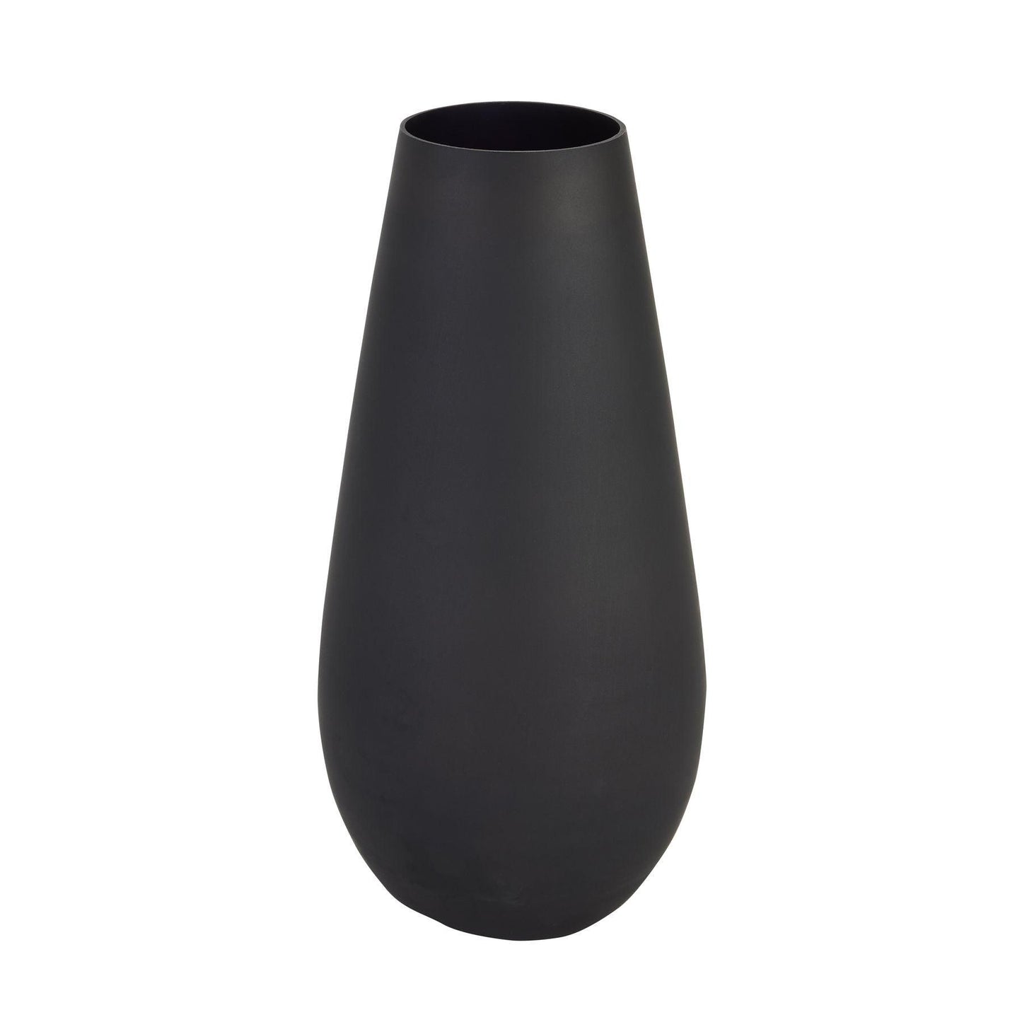 Black Glass Vase - Eudemonia Home Goods