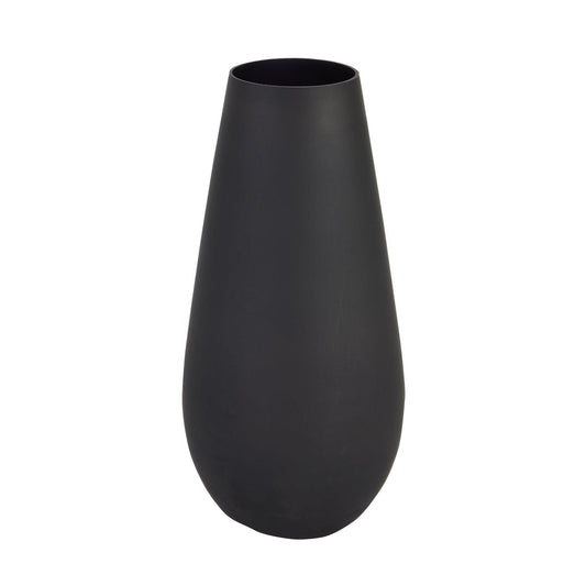 Black Glass Vase - Eudemonia Home Goods