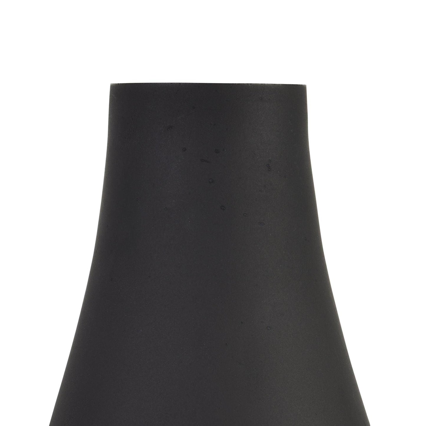 Black Tapered Glass Vase - Eudemonia Home Goods