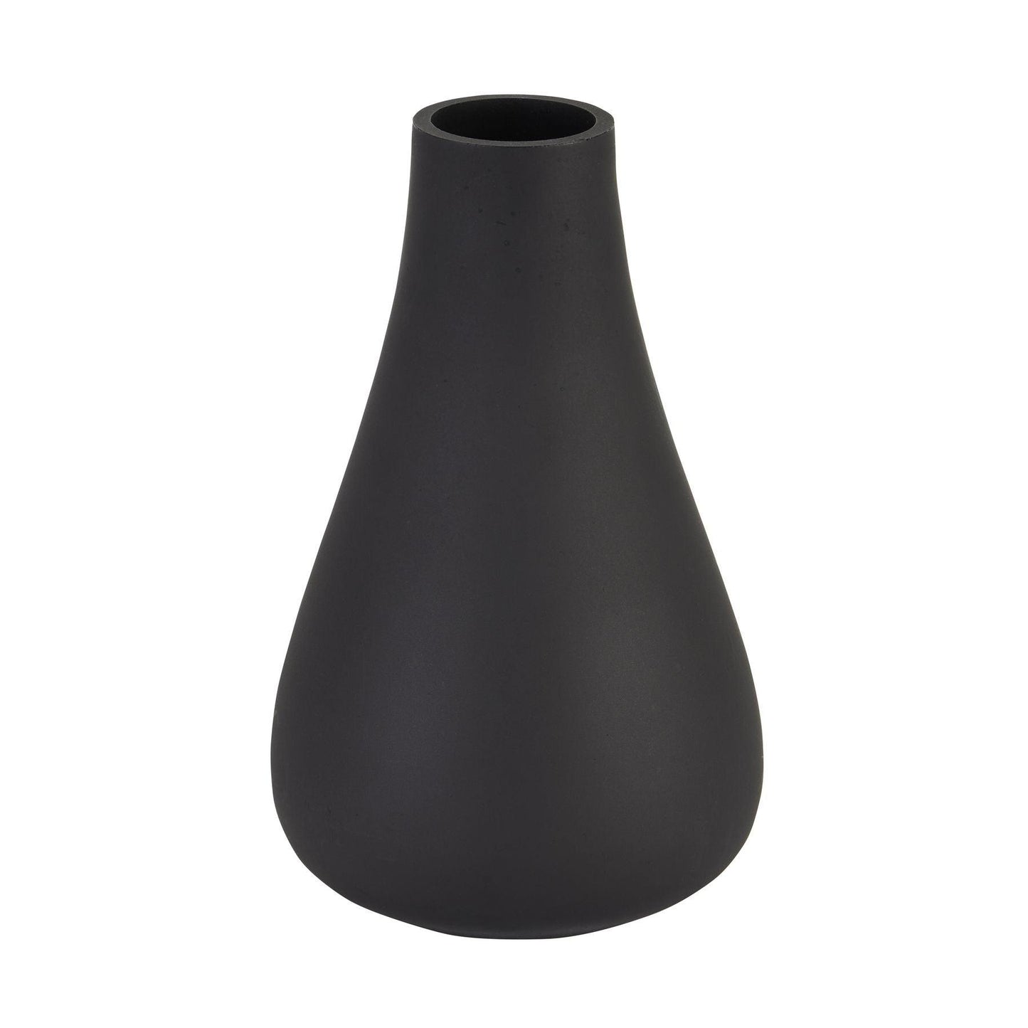 Black Tapered Glass Vase - Eudemonia Home Goods