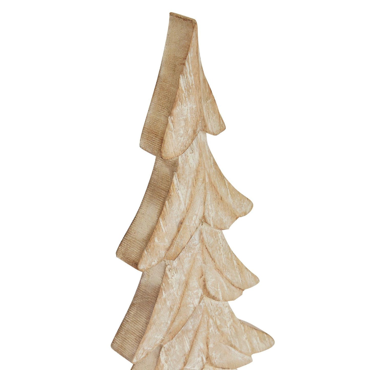 Carved Wood Christmas Tree - Eudemonia Home Goods