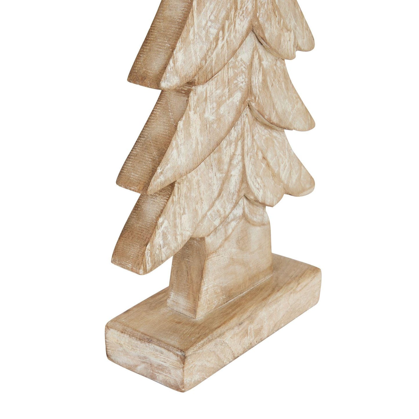 Carved Wood Large Christmas Tree - Eudemonia Home Goods