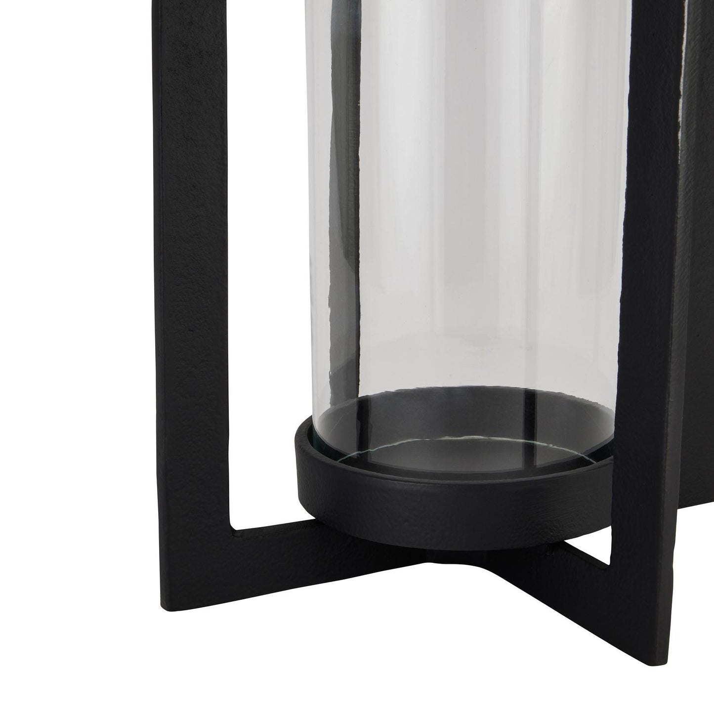 Tall Black Hurrican Lantern - Eudemonia Home Goods