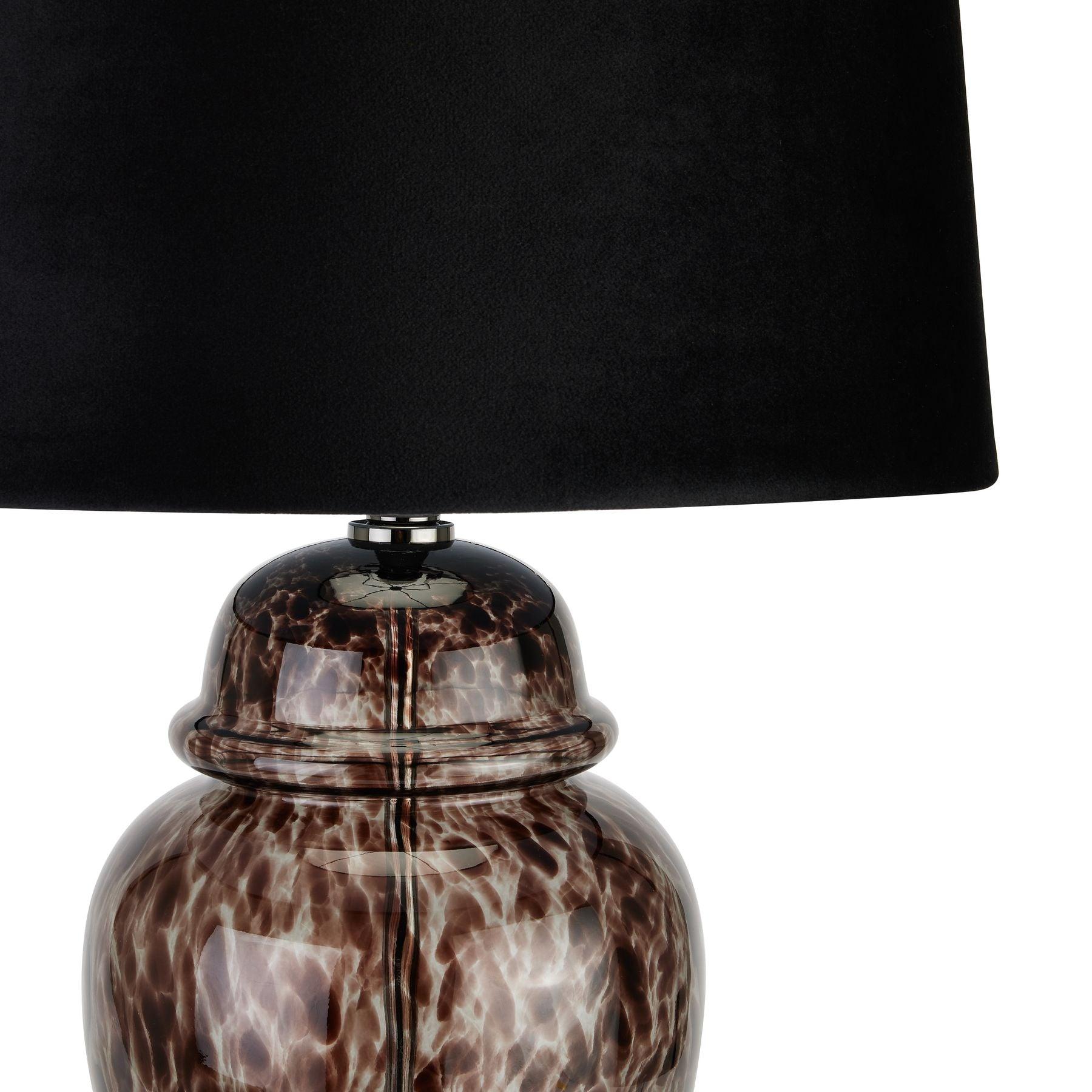 Black Dapple Acanthus Lamp - Eudemonia Home Goods