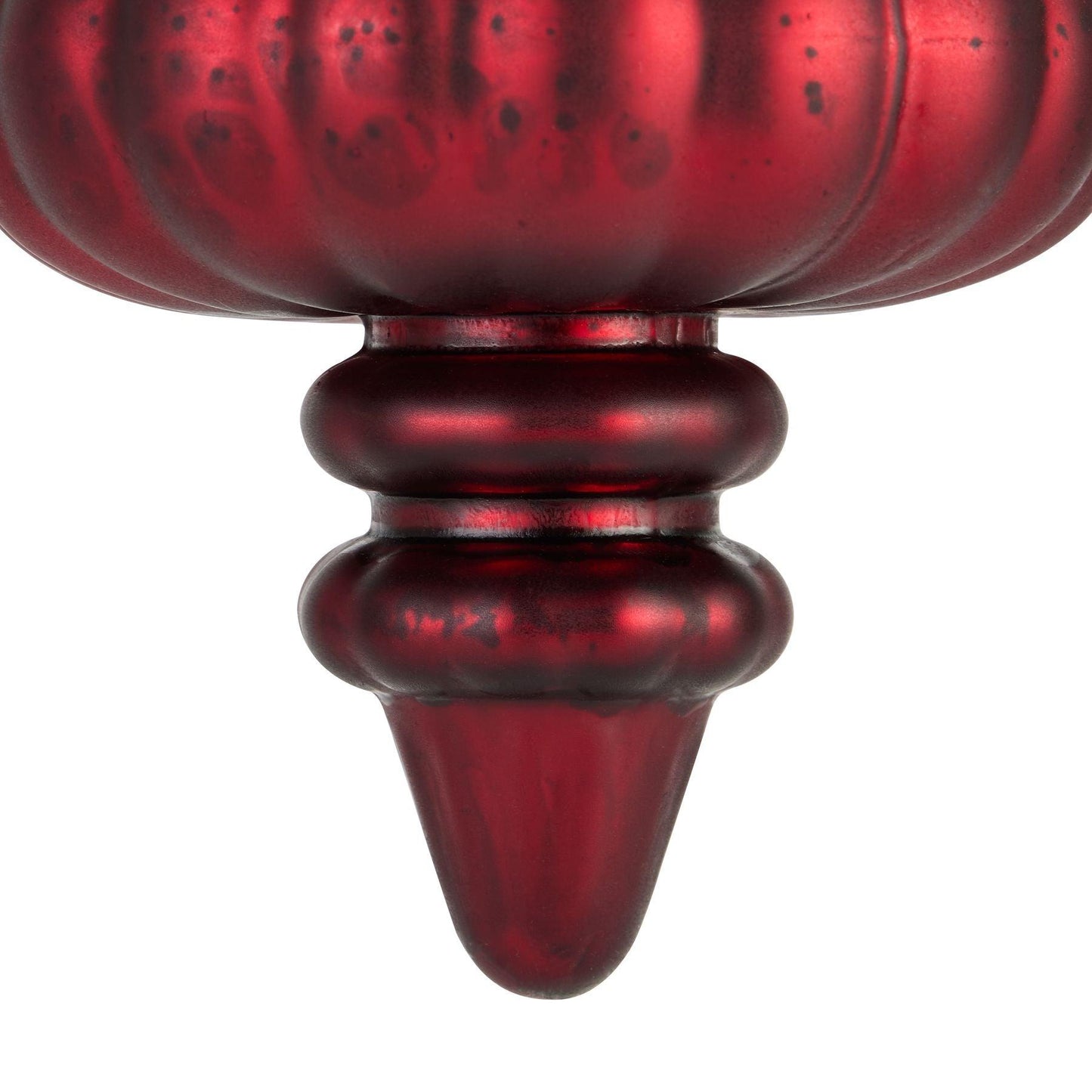 The Noel Collection Ruby Red Fluted Bauble - Eudemonia Home Goods