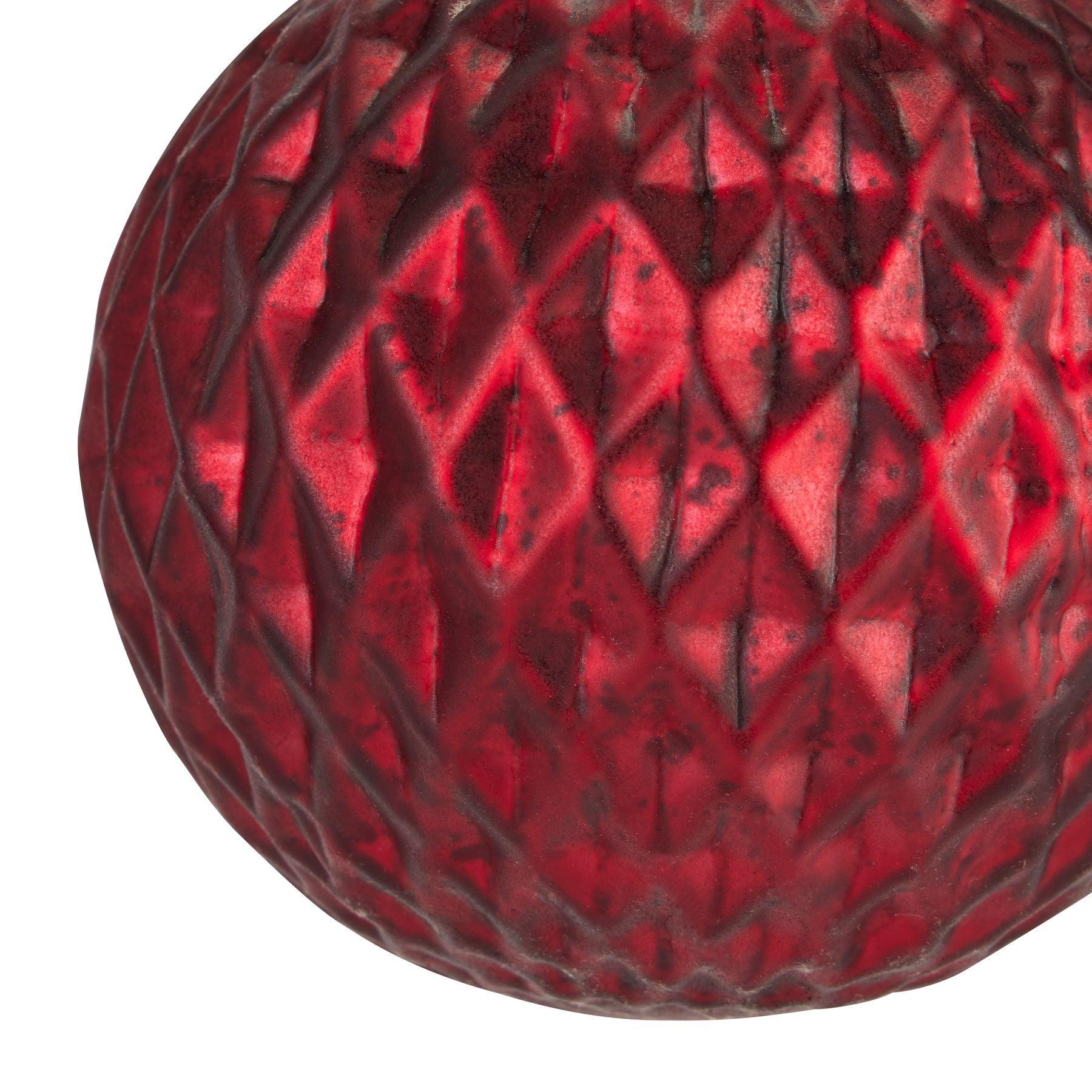 The Noel Collection Ruby Red Honeycomb Bauble - Eudemonia Home Goods