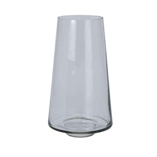 Clear Glass Tall Tapered Vase - Eudemonia Home Goods