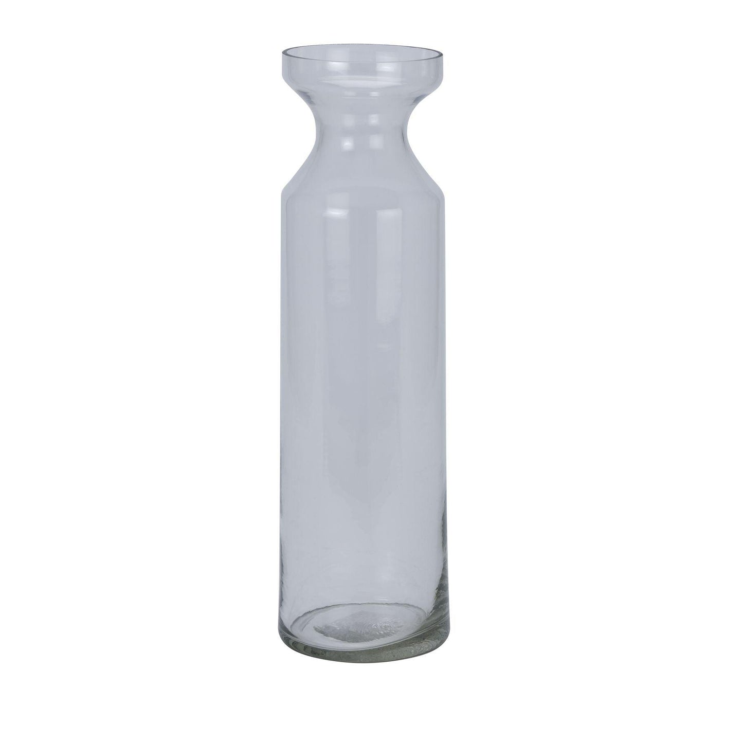 Clear Glass Fluted Vase - Eudemonia Home Goods