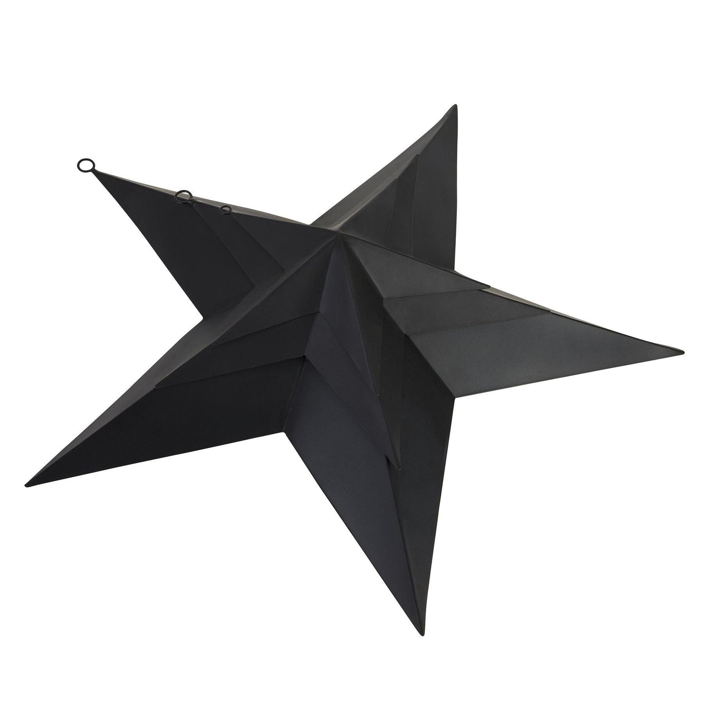 Matt Black Convexed Medium Star - Eudemonia Home Goods