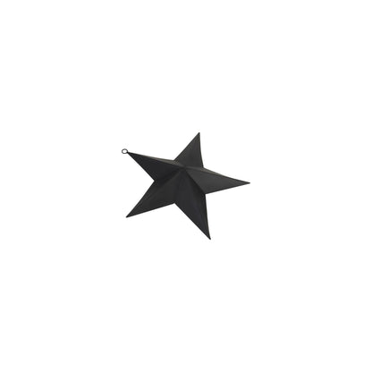 Matt Black Convexed Medium Star - Eudemonia Home Goods