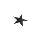 Matt Black Convexed Medium Star - Eudemonia Home Goods