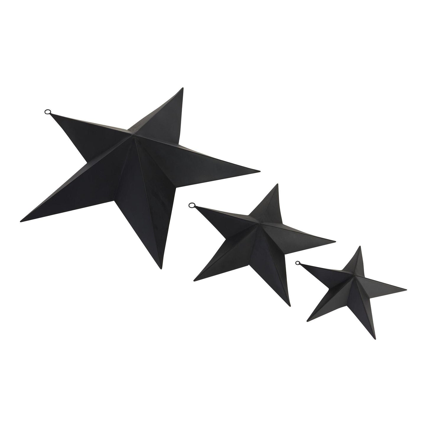 Matt Black Convexed Large Star - Eudemonia Home Goods