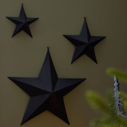 Matt Black Convexed Large Star - Eudemonia Home Goods