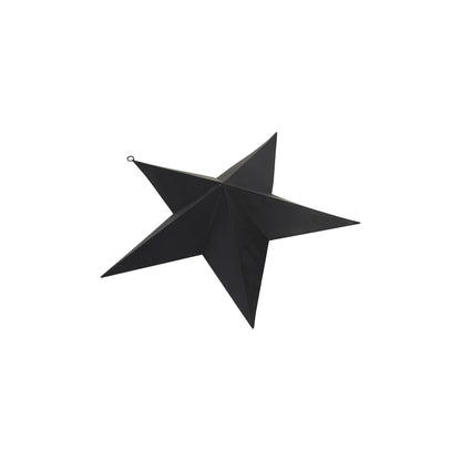 Matt Black Convexed Large Star - Eudemonia Home Goods