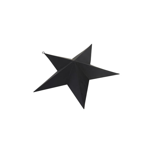 Matt Black Convexed Large Star - Eudemonia Home Goods