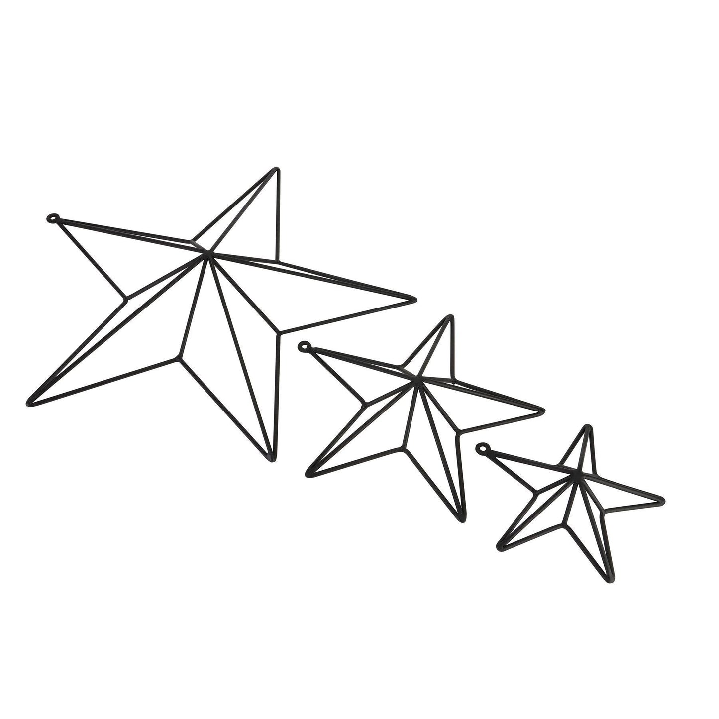 Matt Black Convexed Medium Star Frame - Eudemonia Home Goods