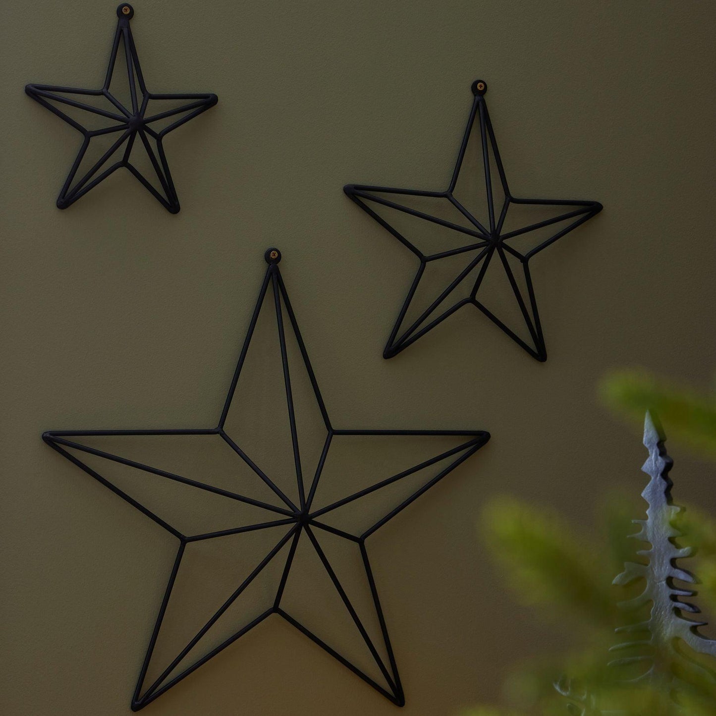 Matt Black Convexed Medium Star Frame - Eudemonia Home Goods