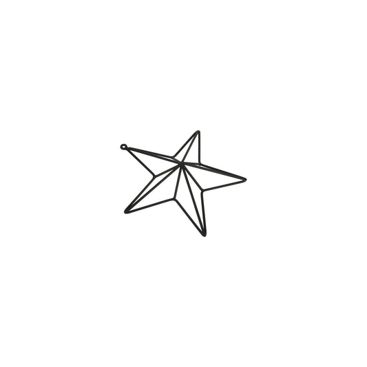Matt Black Convexed Medium Star Frame - Eudemonia Home Goods