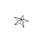 Matt Black Convexed Medium Star Frame - Eudemonia Home Goods