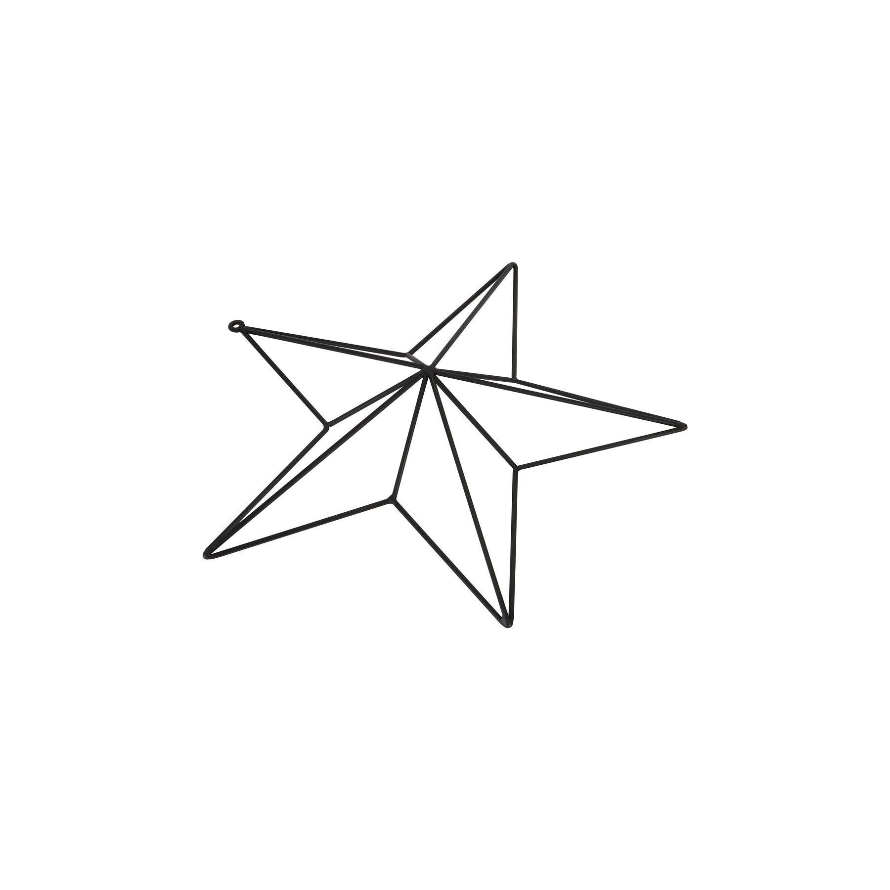 Matt Black Convexed Large Star Frame - Eudemonia Home Goods