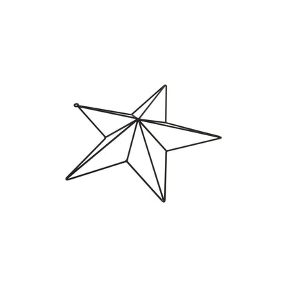 Matt Black Convexed Large Star Frame - Eudemonia Home Goods