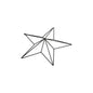 Matt Black Convexed Large Star Frame - Eudemonia Home Goods