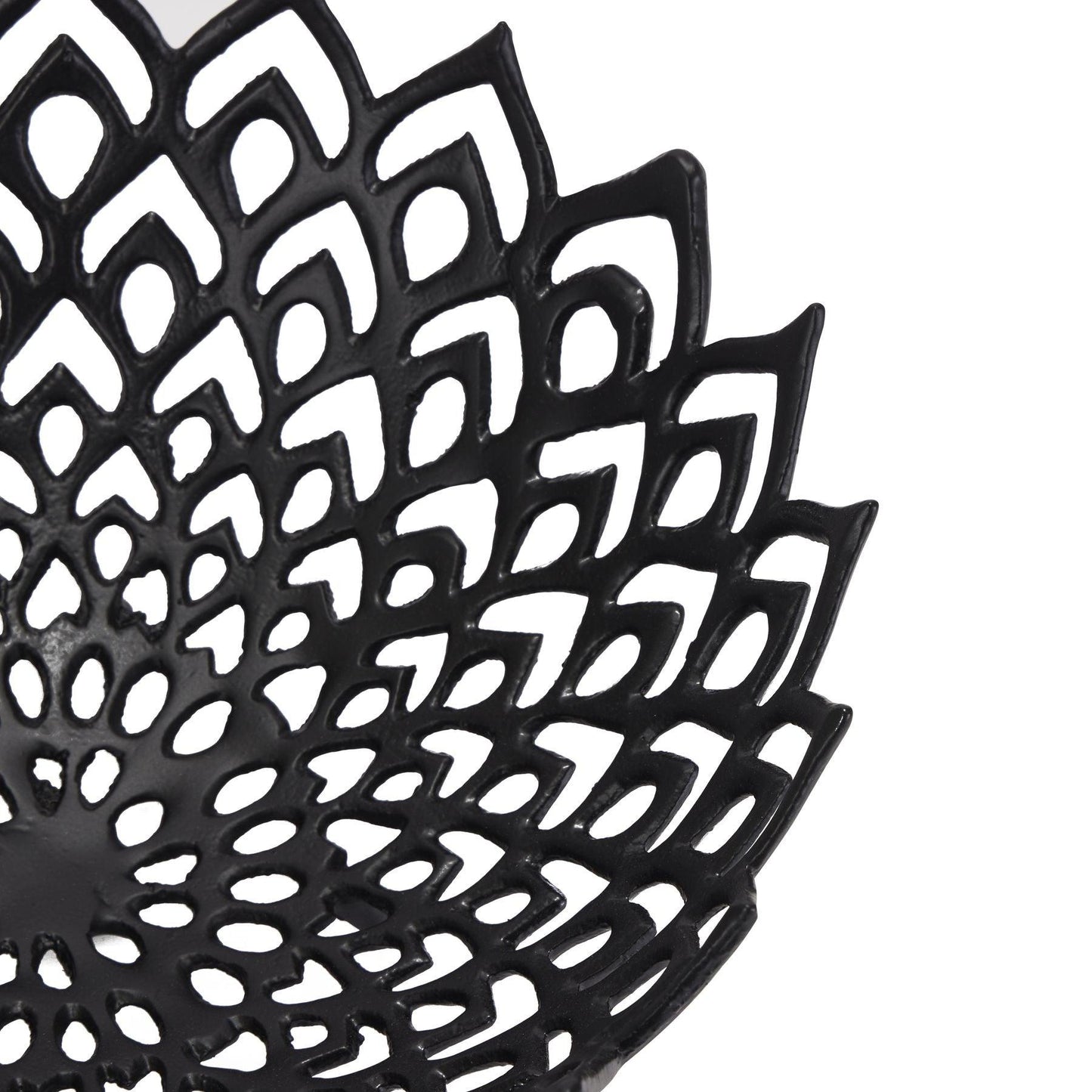 Black Cast Lattice Bowl - Eudemonia Home Goods