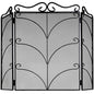 Heavy Large Black Ornate Fire Screen - Eudemonia Home Goods