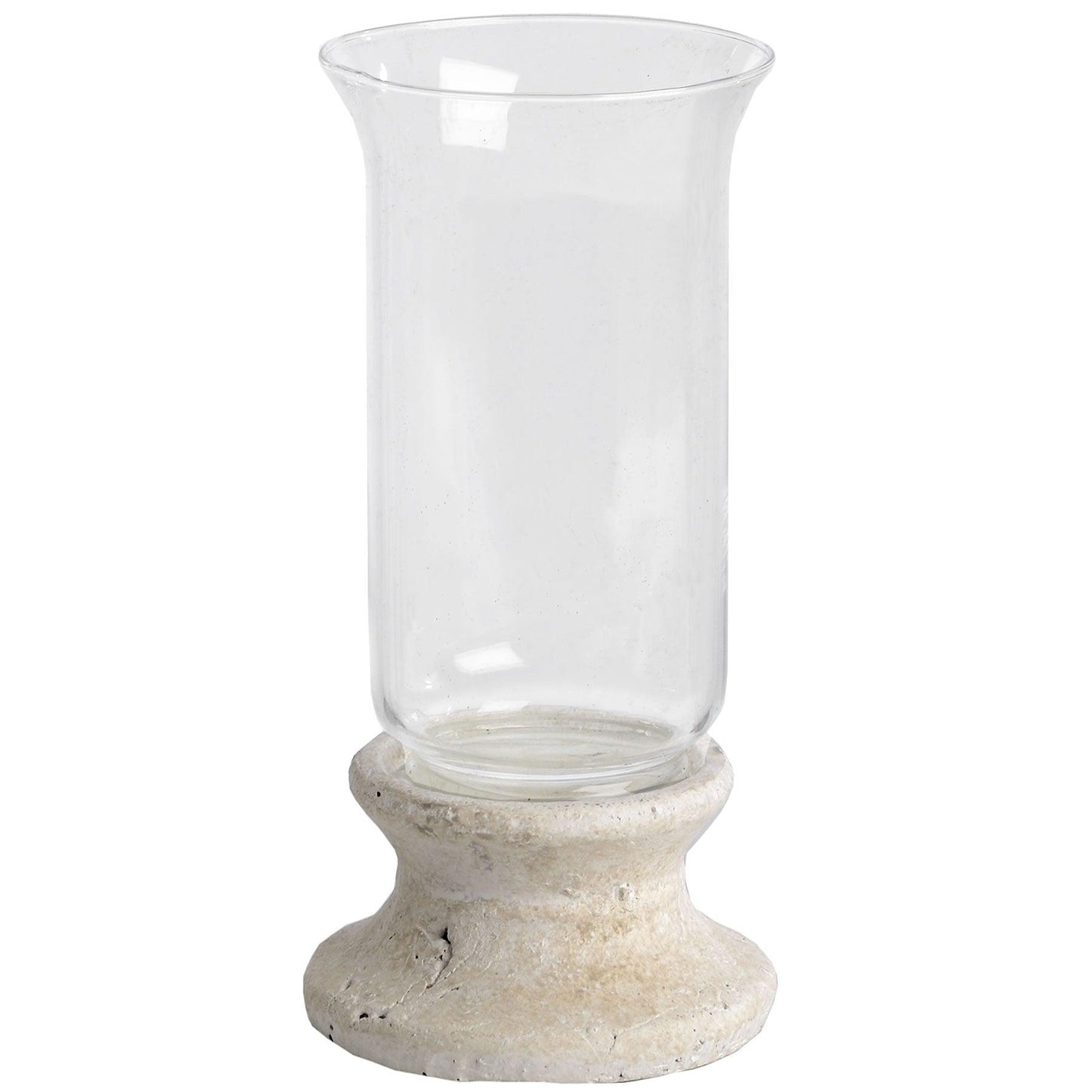 Stone Based Hurricane Lantern - Eudemonia Home Goods